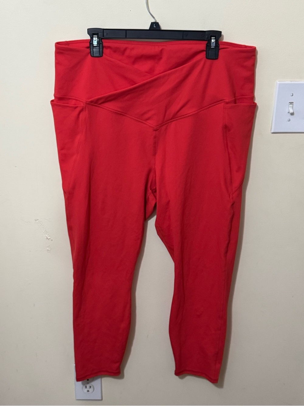 Fabletics Red High-Rise Active Leggings